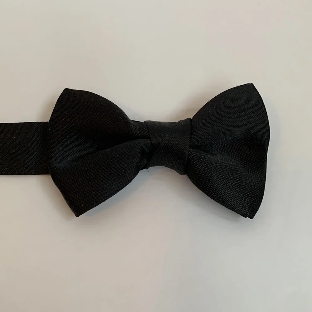 Mini Black Pre-tied Bow Tie